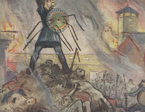 Don Rosan näkemys Akseli Gallen- Kallelan maalauksesta Sammon puolustus vuodelta 1999 liitteenä Aku Ankan Kalevala-erikoisnumerossa Kuva: Disney